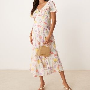 ASOS Maternity Floral Midi Dress
